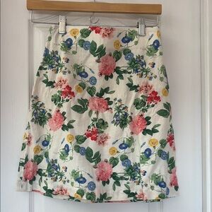 Old Navy Pink and Cream A-Line Mini Skirt Casual